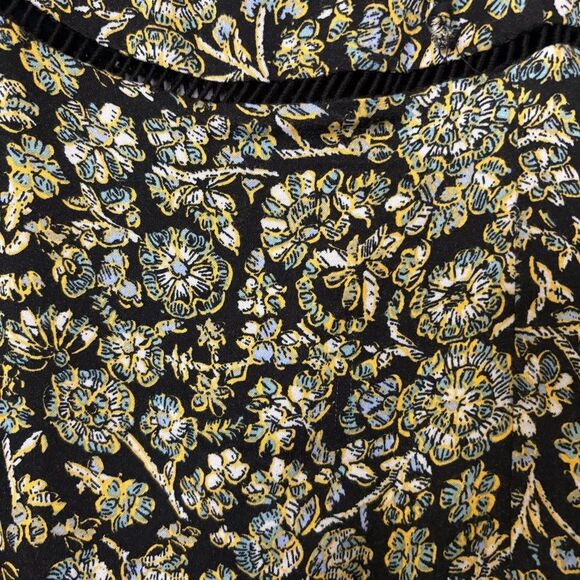 Free People Mini Dress 6/Small Boho Floral Long Sleeve Feminine Cottagecore Cute - Picture 8 of 16